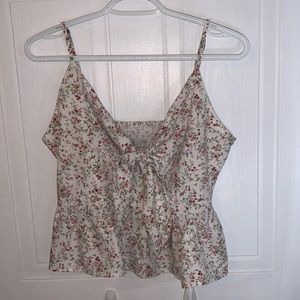 SHEIN floral flowy tied tank top